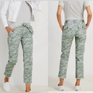 Vineyard Vines Camo Pants Every Day Utility Chino Green Crop Ankle Size 0